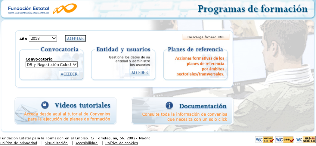 Disponible la aplicación para comunicar actividades formativas de la convocatoria de diálogo social y la negociación colectiva.